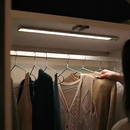 Luminária LED Sensor Movimento Sem Fio Magnética USB Recarregável Inteligente Fino Barra 10/30/50cm