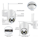 Câmera A8 Externa Ip A Prova D'água - Infravermelho Alarme Wifi Hd Sensor De Movimento - Bivolt