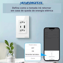 Tomada Wi-Fi Inteligente Dupla - Controle Remoto Alexa SmartLife USB-C 16A