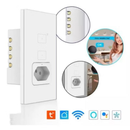 Interruptor Inteligente Wi-fi Touch 1 ou 2 Teclas com Tomada