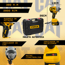 CAT Parafusadeira Furadeira e Chave De Impac 96V + 48V 02 Baterias Soquetes com Maleta Profissional - AUTENTICA