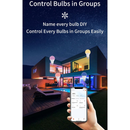 Lâmpada Inteligente Wi-Fi RGB Alexa Google Assistente E27 15W Tuya