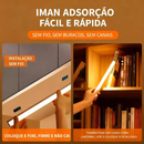 Luminária LED Sensor Movimento Sem Fio Magnética USB Recarregável Inteligente Fino Barra 10/30/50cm