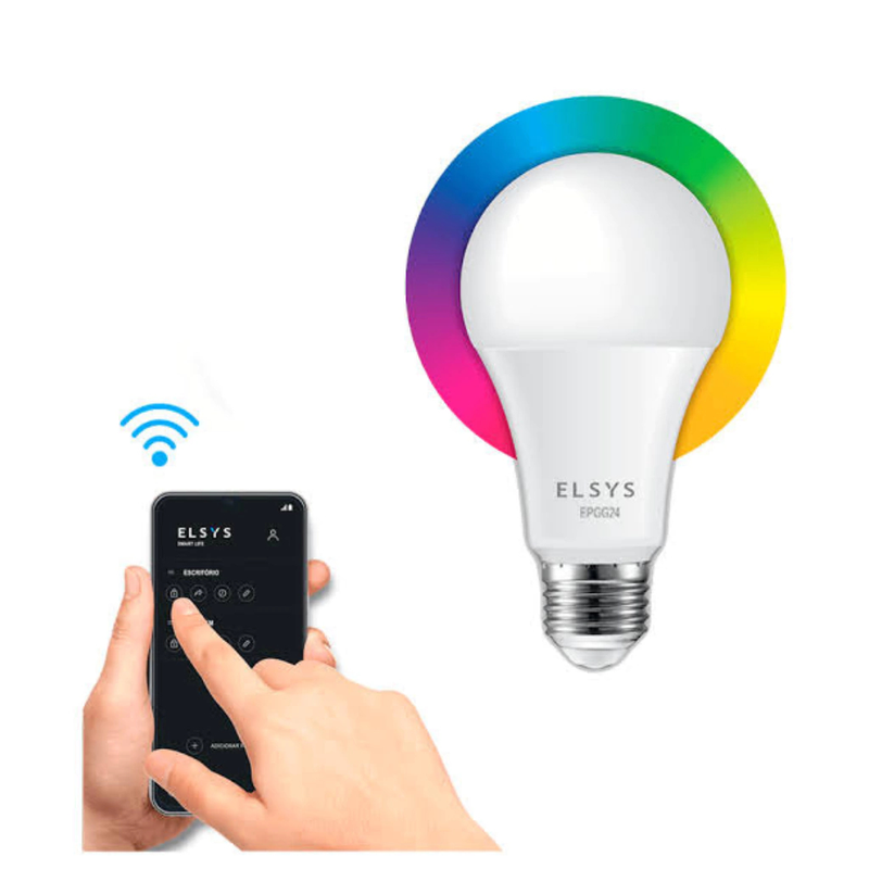 LAMPÂDA BULBO INTELIGENTE SMART 12W RGB
