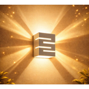 Kit 8 Iluminarias Arandela Completa Com Lampada Decorativa Interno Externo Spot Parede a Prova D água A+