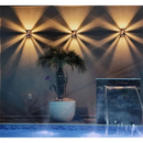 Kit 8 Iluminarias Arandela Completa Com Lampada Decorativa Interno Externo Spot Parede a Prova D água A+