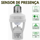 Kit 4 Sensor de Movimento para lâmpada Soquete E27 c/ sensor de presença Bivolt 110V~220V Max 60W