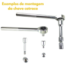 Kit de Ferramentas Completo com Jogo de Chaves Catraca