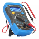 Kit Multimetro Digital Profissional Sem Bipe e Com Bipe Dígitos Painel Iluminado Com Bateria e Ponta