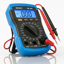 Kit Multimetro Digital Profissional Sem Bipe e Com Bipe Dígitos Painel Iluminado Com Bateria e Ponta