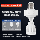 Sensor de Movimento E27 Bivolt 360° para Lâmpada Luz Automática Corredor Garagem Max 60W Kit 1-4