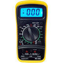 Kit Multimetro Digital Profissional Sem Bipe e Com Bipe Dígitos Painel Iluminado Com Bateria e Ponta