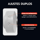 Sensor de Movimento E27 Bivolt 360° para Lâmpada Luz Automática Corredor Garagem Max 60W Kit 1-4